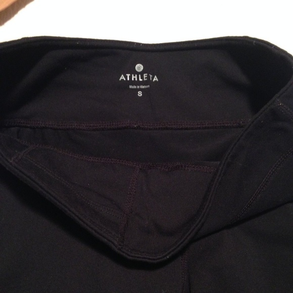 Athleta Capri Pants Black Waist band Yoga S - Picture 4 of 8